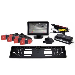 Set senzori tft01 4.3" cu camera cam-402 led 4 senzori interni negri