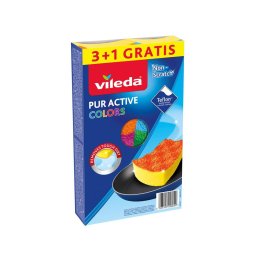 Diverse articole de curatenie Set 4 bureti bucatarie, Vileda, Multicolor