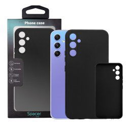 Husa Husa Samsung Galaxy A34 5G Spacer, negru, grosime 1.5mm, material flexibil TPU "SPPC-SM-GX-A34-TPU