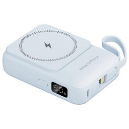Baterie externa Powerbank inductiv 10000 mAh Mag Safe Albastru