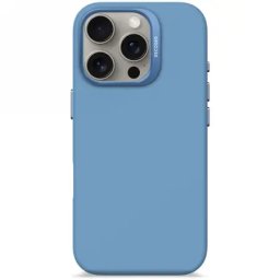Husa AntiMicrobial Silicone, iPhone 16 Pro, Albastru
