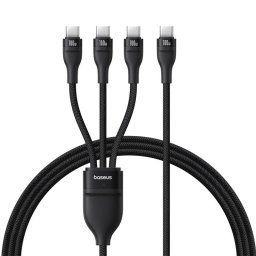 Flash Series Type C to C+C+C fast charging cable 480 Mbps Black