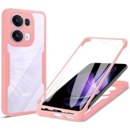 Husa Husa pentru Oppo Reno13 Pro + Folie - Techsuit ColorVerse 360 Series - Pink