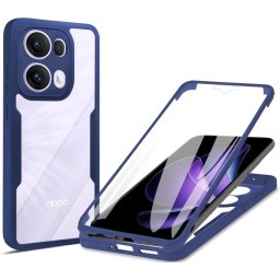 Husa Husa pentru Oppo Reno13 Pro + Folie - Techsuit ColorVerse 360 Series - Blue