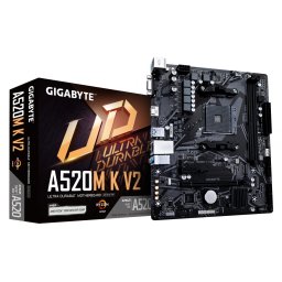 GIGABYTE A520M K V2 plăci de bază AMD A520 Mufă AM4 micro-ATX