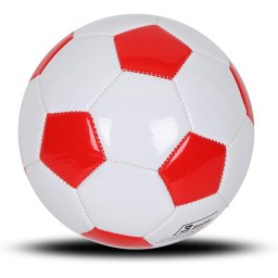 Minge de Fotbal, Model Clasic, Marimea 5, 260 Grame, Rosu