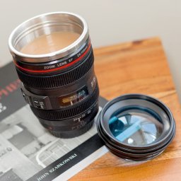 Termos Obiectiv Foto cu Capac Transparent
