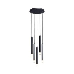 Lustră pe cablu Rabalux 72360 RAMIRA 5xG9/5W/230V negru