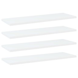 Placi biblioteca, 4 buc., alb, 60 x 20 x 1,5 cm, PAL GartenMobel Dekor