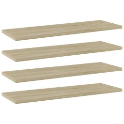 Placi biblioteca, stejar sonoma, 4 buc, 60 x 20 x 1,5 cm, PAL GartenMobel Dekor