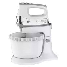 Mixer cu bol rotativ TEESA TSA3548, 5 Viteze + Turbo, 500 W, Alb