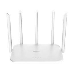 Router wireless Dual-Band Wi-Fi 6, Imou HX21, 2.4 GHz si 5GHz, 4 porturi Gigabit, 5 antene externe
