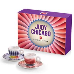 Set illy Judy Chicago kit 2 cesti espresso si 2 farfurii