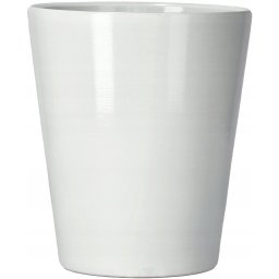 Ghiveci de flori din ceramică 12 cm alb
