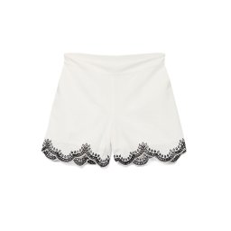 VERO MODA Bermude Vmdiana Mw Wvn Btq 10329100 11-0602 TCX snow white
