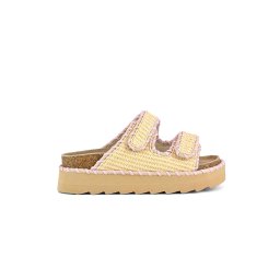 COLORS OF CALIFORNIA Sandale Platform Rafia & Stitchings COC.HC.STORMY57 oat