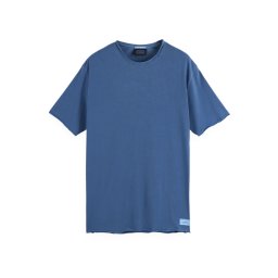 SCOTCH & SODA T-Shirt Relaxed-Fit Raw Edge 180042 SC401 white