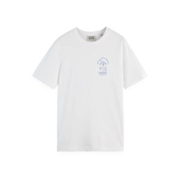 SCOTCH & SODA T-Shirt Regular Fit Left Chest Logo 180047 SC101 white