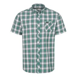 LONSDALE Cămașă 'Brixworth' verde / negru / alb