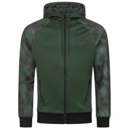 Tapout Bluză cu fermoar sport gri metalic / gri deschis / verde pin / negru