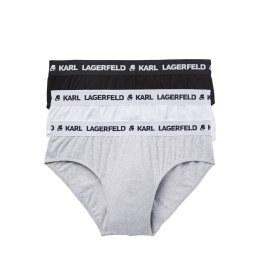 Karl Lagerfeld Slip gri / negru / alb