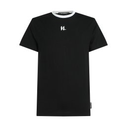 Karl Lagerfeld Tricou negru / alb