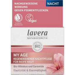 Crema de noapte regeneranta My Age, cu hibiscus bio si ceramide 50ml
