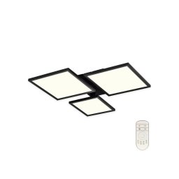 Lustră LED aplicată dimabilă LED/50W/230V 3000-6500K neagră Top Light + telecomandă