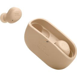 Casti Handsfree Bluetooth JBL Wave Buds, TWS, Bej