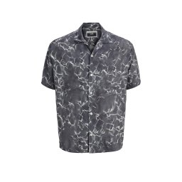 JACK & JONES Cămaşă Jcoinfinity Aop Resort Ss 12276854 C-N10 black