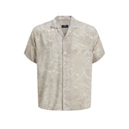 JACK & JONES Cămaşă Jcoinfinity Aop Resort Ss 12276854 16-1103 TCX pure cashmere