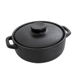 VOLCANO Vas ceramica termorezistenta rotund cu capac 20.8*15.8*5.8 cm