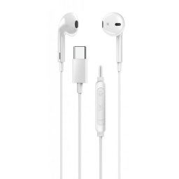 Casti intraauriculare cu fir USB-C Alb, Genius HS-M365