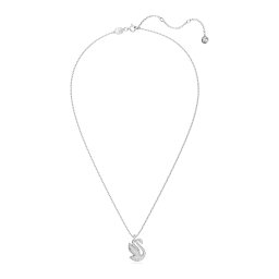 Swarovski Lanțuri 'Swan' argintiu / transparent