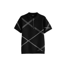 Next Tricou gri / negru