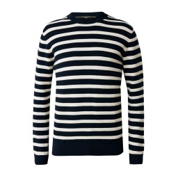 MEXX Pulover bleumarin / alb