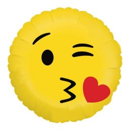 Balon folie Emoji Kiss Pupic, Sarut 45cm