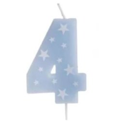 Lumânare colorată cu numărul zilei de naștere, 6 cm - 4