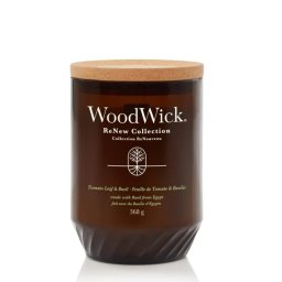 WoodWick ReNew Collection Scented candle Tomato Leaf & Basil 368 g
