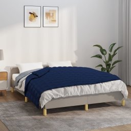 Patura anti-stres, albastru, 140x200 cm, 6 kg, material textil GartenMobel Dekor