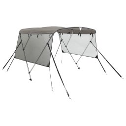 Parasolar Bimini 3 arcuri pereti din plasa 183x(137-152)x137 cm GartenMobel Dekor