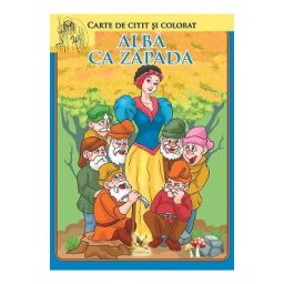 Carte de citit si colorat. Alba ca zapada