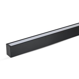 Lampă Lineară LED 40W, Cip SAMSUNG, Suspendată Corp Negru, 6400K, 1200x35x67mm