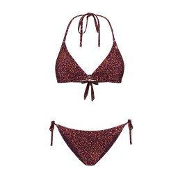 Shiwi Costum de baie două piese 'Liz' maro / portocaliu deschis