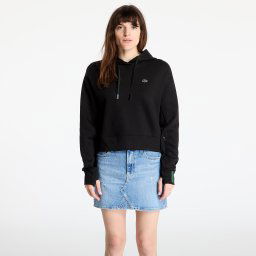Hanorac LACOSTE Double Face Sweatshirt Black