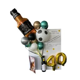Felicitare decorata cu baloane