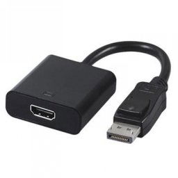 CABLU video GEMBIRD, adaptor DisplayPort (T) la HDMI (M), 10cm, rezolutie maximaFull HD (1920 x 1080) la 60Hz, negru, A-DPM-HDMIF-002