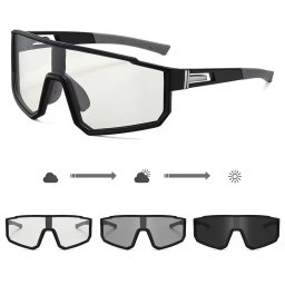 Ochelari de soare polarizați cu lentile fotocromatice, Smart Vision, negru
