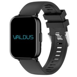 Smartwatch, Ceas Inteligent cu Funcții Avansate, VS14, Ecran 1,83”, IPS HD, Rezoluție 240x284 px, Bluetooth 5.2, Multiple monitorizări sănătate și moduri sport, Brațară silicon negru