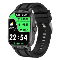 Smartwatch, Ceas Inteligent, C29Pro, Ecran 1,44”, IPS HD, Rezoluție 128x128 px, Bluetooth 4.0, Multiple monitorizări sănătate și moduri sport, Brațară silicon negru